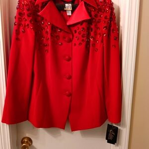 2 PC Dress suit by Elite Champagne